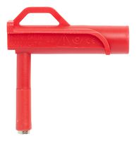 POMONA 73106-2 Banana Test Connector, Jack, Cable Mount, 4 A, 1 kV, Nickel Plated Contacts, Red
