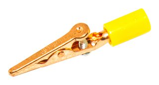 MUELLER ELECTRIC BU-60CHS-4 ALLIGATOR CLIP, 7.9MM, 10A, YELLOW
