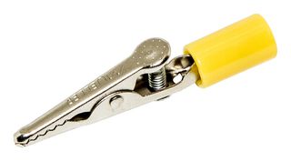 MUELLER ELECTRIC BU-60HS-4 Alligator Clip, 7.9 mm, 10 A, Yellow