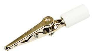 MUELLER ELECTRIC BU-60HS-9 Alligator Clip, 7.9 mm, 10 A, White