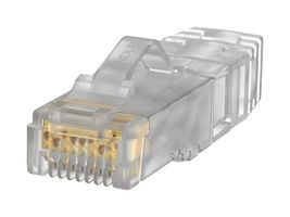 PANDUIT SP6X88-C Modular Connector, RJ45 Plug, 1 x 1 (Port), 8P8C, Cat6a, IP20, Cable Mount