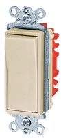 HUBBELL WIRING DEVICES HBL1222R Toggle Switch, DPST, Non Illuminated, Panel Mount, 20 A