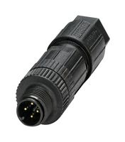 PHOENIX CONTACT 1424691 Sensor Connector, M12, Plug, 4 Contacts, Screw Pin, Straight Cable Mount