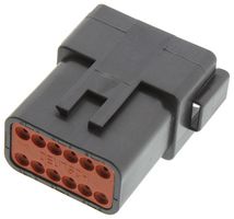 TE CONNECTIVITY - DEUTSCH DT04-12PB Automotive Connector Housing, DT Series, Receptacle, 12 Positions