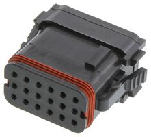 DEUTSCH - TE CONNECTIVITY DT16-18SA-K004 Automotive Connector Housing, DT Series, Plug, 18 Positions, AMP DT Series Size 16 Contacts