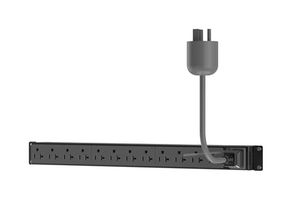 PANDUIT P12B19M Extension Lead, 1-Phase, 12 Outlets, NEMA 5-20R, 20 A, 120 V, NEMA 5-20P, 10 ft