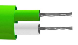 LABFACILITY WK-150 Thermocouple Wire, IEC, PVC Insulated, Flat Pair, Type K, 7 x 0.2mm, 328 ft