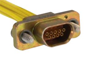 ITT CANNON MDM-9SBSP D Sub Connector, Micro D, Receptacle, MDM-PCB Series, 9 Contacts, Solder