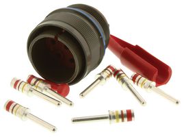 AMPHENOL AEROSPACE MS3456W24-10P Circular Connector, MIL-DTL-5015 Series, MS3456 Series, Straight Plug, 7 Contacts, Crimp Pin