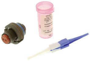 AMPHENOL AEROSPACE MS3459W12S-3S Circular Connector, MIL-DTL-5015 Series, MS3459 Series, Straight Plug, 2 Contacts, Crimp Socket