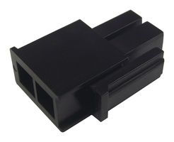 MOLEX 171692-0102 Connector Housing, Black, Mega-Fit 171692 Series, Receptacle, 2 Positions, 5.7 mm