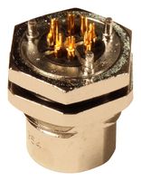 TE CONNECTIVITY 2271195-1 Sensor Connector, M12, Receptacle, 8 Contacts, Solder Socket, Straight Panel Mount