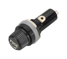 EATON ELECTRONICS BK1-HTJ-602I Cartridge Fuse Holder, 1 Pole, 10 A, 250 VAC, Solder, 1/4" x 1-1/4"