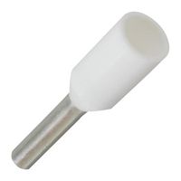 JST / JAPAN SOLDERLESS TERMINALS FTR0.5-8 Wire Ferrule, French Code, Single Wire, 20 AWG, 0.5 mm², 8 mm, White, FTR Series