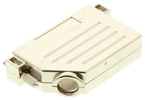 NORCOMP 974-037-020R121 D Sub Backshell, ARMOR 974 Series, DC, 40°, ABS (Acrylonitrile Butadiene Styrene) Body