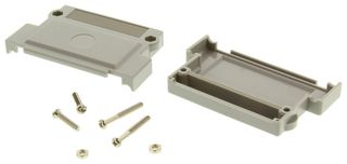 NORCOMP 976-037-010R031 D Sub Backshell, ARMOR 976 Series, DC, 180°, ABS (Acrylonitrile Butadiene Styrene) Body