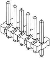 MOLEX 26-48-2096 Pin Header, Wire-to-Board, 3.96 mm, 1 Rows, 9 Contacts, Through Hole Right Angle