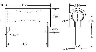 ABBATRON HH SMITH 430-102 Test Jack, PCB, Horizontal, Beryllium Copper, Gold Plated, Nylon Housing, Red