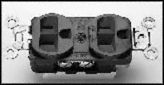 HUBBELL WIRING DEVICES HBL5662 Power Entry Connector, Electrical AC Power, 15 A, Brown, PET (Polyethylene Terephthalate) Body