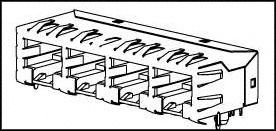 MOLEX 44150-0006 Modular Connector, Cat5e
