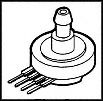 NXP MPXV5010GC7U Pressure Sensor, Gauge, 0 kPa, 10 kPa, 4.75 V, 5.25 V, SOP