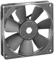 EBM-PAPST 4412FML DC Axial Fan, 12 V, Square, 119 mm, 25 mm, Ball Bearing, 67.1 CFM