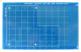 MULTICOMP PRO MP005895 Prototype Board, Eurocard, 100 mm X 160 mm, Epoxy Glass Composite