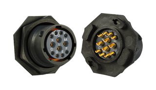 SOURIAU-SUNBANK / EATON UTS714E12S Circular Connector, Sealed Circular Connector, Trim Trio UTS Series, Jam Nut Receptacle