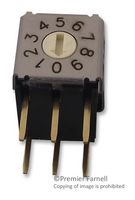 OMRON ELECTRONIC COMPONENTS A6KV-162RF Rotary Coded Switch, Miniature, IP60, A6K Series, Through Hole, 16 Position, 24 VDC