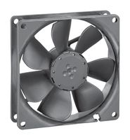 EBM-PAPST 3414NHU DC Axial Fan, 24 V, Square, 92 mm, 25.4 mm, Ball Bearing, 55.3 CFM