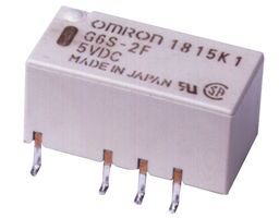 OMRON ELECTRONIC COMPONENTS G6S-2DC12BYOMZ Signal Relay, 12 VDC, DPDT, 2 A, G6S Series, Through Hole, Non Latching