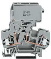 Fused Terminal Block, 2 Positions, 28 AWG, 12 AWG, 4 mm², Clamp, 10 A