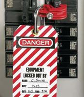 PANDUIT PSL-CBILNT Lockout Device, Circuit Breaker for Square D I-LINE, No-Tool, Red