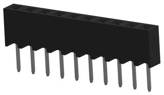 TE CONNECTIVITY 1-2314878-0 PCB Receptacle, Board-to-Board, 2 mm, 1 Rows, 10 Contacts, Through Hole Mount