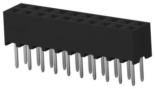 TE CONNECTIVITY 2-2314822-0 PCB Receptacle, Board-to-Board, 2 mm, 2 Rows, 20 Contacts, Through Hole Mount