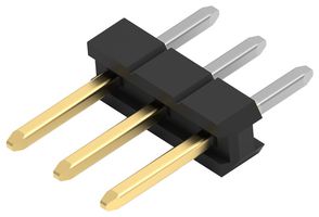 TE CONNECTIVITY 2355045-3 Pin Header, Board-to-Board, 2 mm, 1 Rows, 3 Contacts, Through Hole Straight, AMPMODU Series