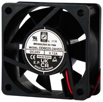 ORION FANS OD6025-24HHB DC Axial Fan, 24 V, Square, 60 mm, 25 mm, Ball Bearing, 32 CFM