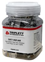 TRIPLETT CAT7-HSPJAR Modular Connector, RJ45 Plug, 1 x 1 (Port), 8P8C, Cat7, Cable Mount