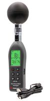 TRIPLETT HSDL300-NIST Data Logger, w/ NIST Certificate, Heat Stress/WBGT, 1 Channel, Air/Globe Temperature, Humidity