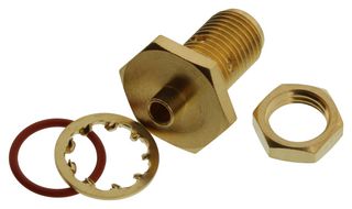 JOHNSON - CINCH CONNECTIVITY 142-0593-431 RF / Coaxial Connector, SMA Coaxial, Straight Bulkhead Jack, Solder, 50 ohm, RG405