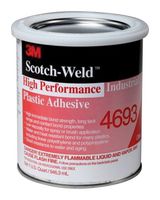 3M 4693 LIGHT AMBER 1QUART Adhesive, Industrial Plastic, Synthetic Rubber, Amber, Room Temperature, Can, 1 quart (US)