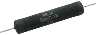 VISHAY RS010100K0FE12 Through Hole Resistor, 100 kohm, RS Series, 10 W, ± 1%, Axial Leaded