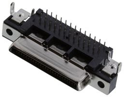 TE CONNECTIVITY - AMP 6658751-1 D Sub Connector, Standard, Receptacle, CHAMP Series, 50 Contacts, Solder
