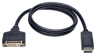 EATON TRIPP LITE P134-003 Computer Cable, DisplayPort Plug, DVI-I Receptacle, 3 ft, 1 m, Black