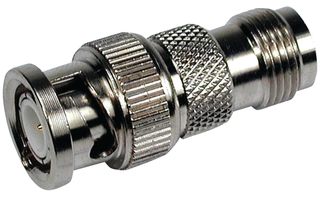 BOMAR INTERCONNECT 3315505 RF / Coaxial Adapter, BNC, Plug, TNC, Jack, Straight Adapter, 50 ohm