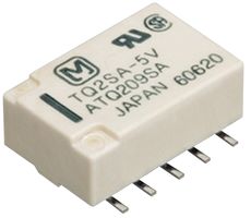 PANASONIC TQ2SA-3V-Z Signal Relay, 3 VDC, DPDT, 2 A, TQ Series, Surface Mount, Non Latching