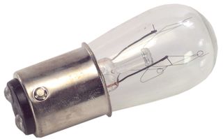 CARLING TECHNOLOGIES TILA51-1S-BL-FN Incandescent Lamp, 130 V, BA15d, S-6, 3.1, 1500 h