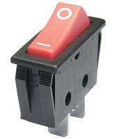 ZF TRG22F2BBRLN Rocker Switch, Illuminated, SPST, On-Off, Red, Panel Mount, 16 A