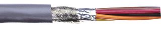 ALPHA WIRE 86002CY SL001 Multiconductor Cable, Xtra Guard Flex, Shielded, 2 Conductor, 28 AWG, 0.09 mm², 1000 ft, 304.8 m