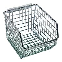 QUANTUM STORAGE QMB510C Storage Bin, Chrome, 3 " X 4.25 " X 5.25 "